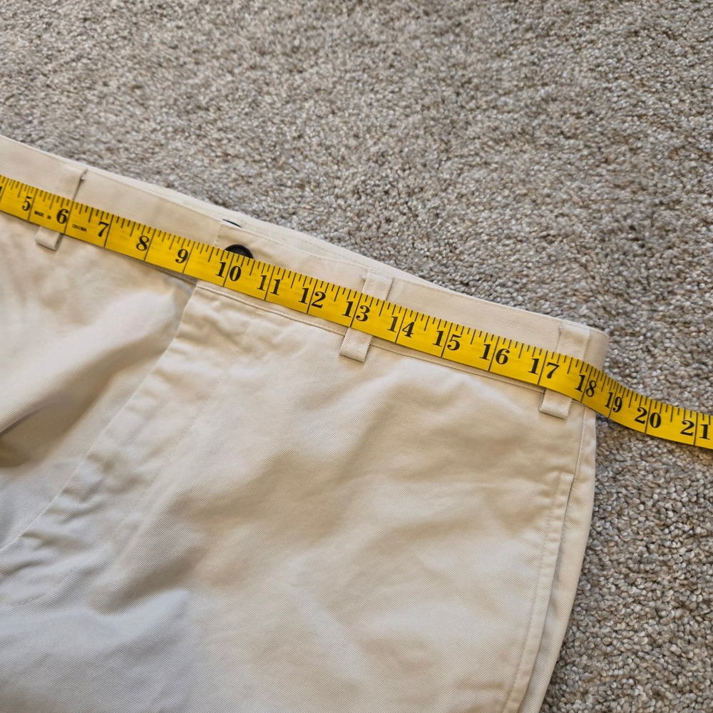 Orvis Mens Chino Pants 36x32 Cream Off White Cotton Twill Straight Leg Trousers - Picture 7 of 9
